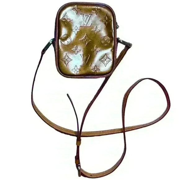 Louis Vuitton Authentic Vernis Christie PM Bronze Patent Leather Crossbody Bag - Picture 2 of 15